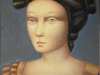 Carmen Aldunate, Retrato IV, óleo sobre tela, 30 x 30 cm., 2016